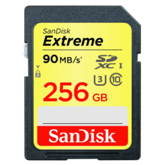 SanDisk 256GB Extreme UHS-I U3 SDXC 90MB/s