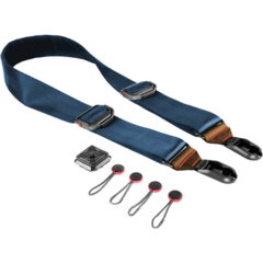 Peak Design Slide Camera Strap SL-T-2 (Navy with Caramel Leather)