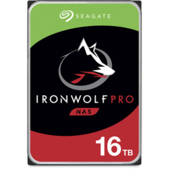 Seagate 16TB IronWolf Pro 7200 rpm SATA III 3.5" Internal NAS HDD (CMR, OEM)